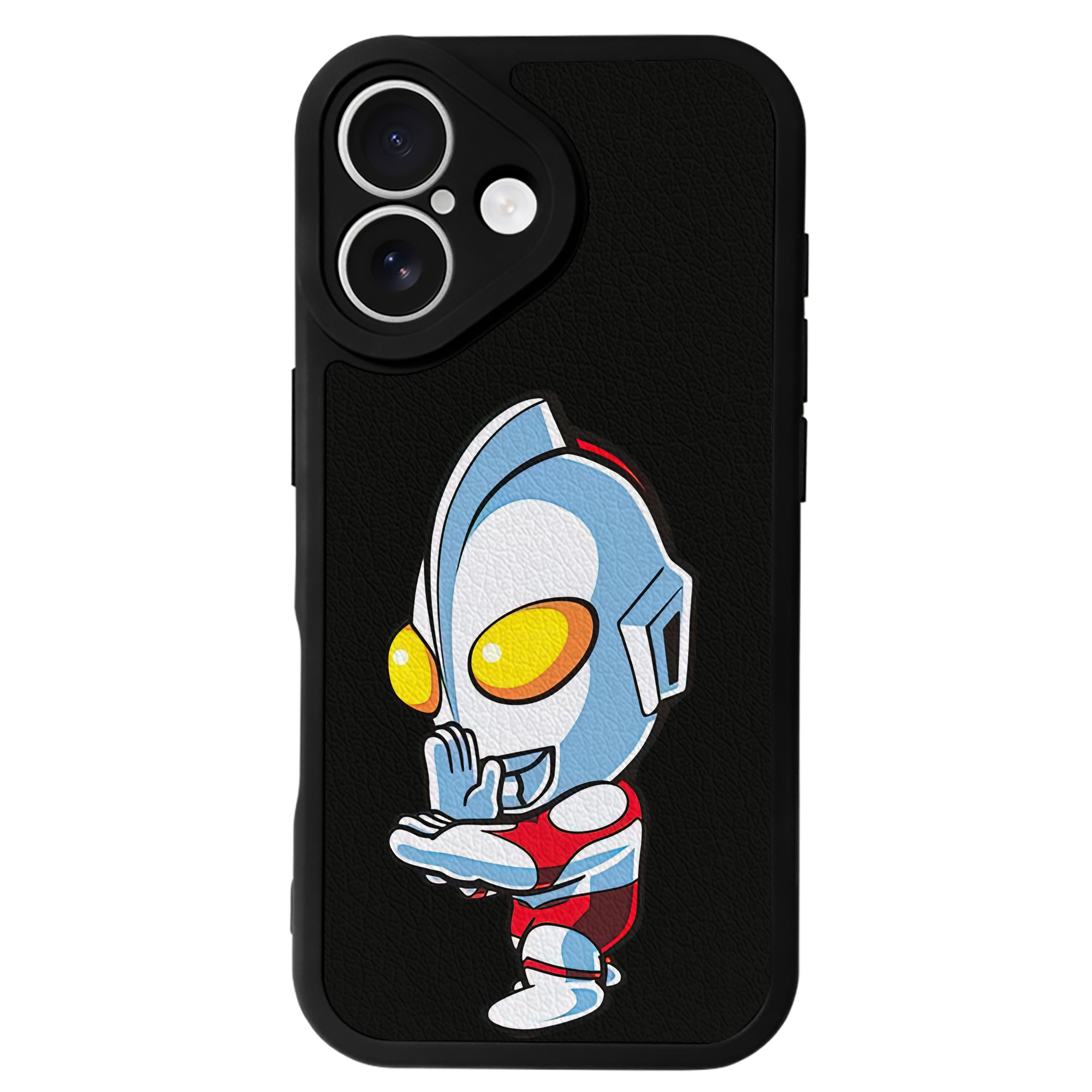（画像用） ウルトラマン Ultraman 【iPhone 16シリーズ対応】シリコンスマホケース（レザー調） 材質：シリコン